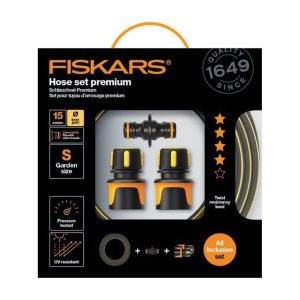 Fiskars prémium locsolótömlő szett 9mm, 15m