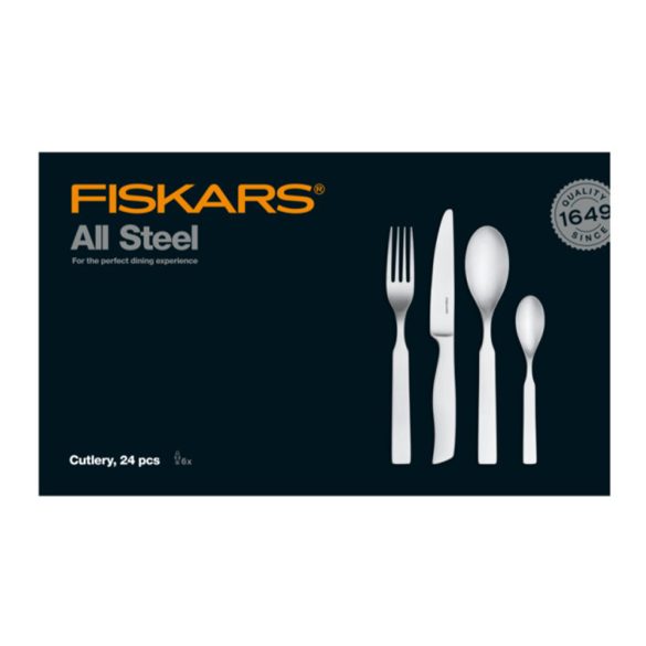 Fiskars All Steel 24 részes evőeszköz készlet