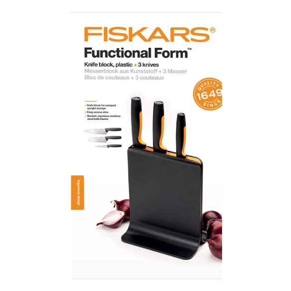 Fiskars FF Késblokk műanyag 3 késes