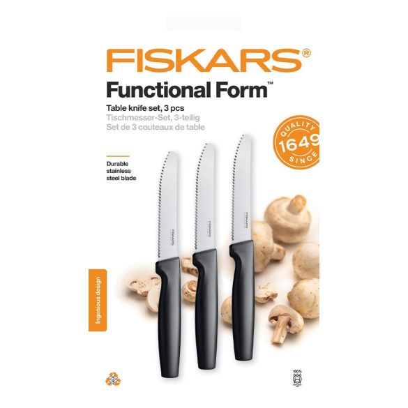 Fiskars FF 3 részes Asztali késkészlet