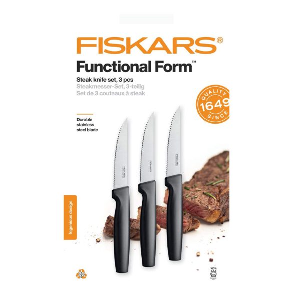 Fiskars FF 3 részes Steak késkészlet