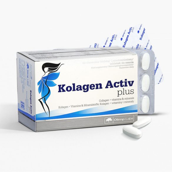 Kolagen Activ Plus étrend-kiegészítő rágótabletta B6,- és C-vitaminnal kalciummal, magnéziummal