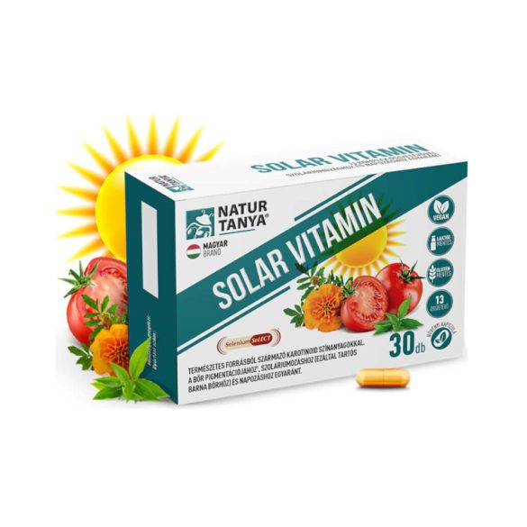 Natur Tanya Solar Vitamin napozóvitamin, szoláriumozás, napozás vagy nap nélküli bőrpigmentációhoz 30db