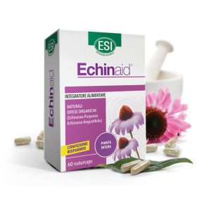 ESI Echinaid Echinacea, kasvirág koncentrátum 60 db - 2 féle Echinaceából, 4 féle növényi részből. Standardizált étrend-kiegészítő, fermentált növényi kapszulatokban 