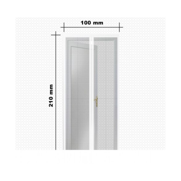Mágneses szúnyogháló függöny ajtóra, fehér 210x100cm