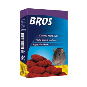 Bros B054 Paraffinos rágcsálóirtó blokk / kocka 100gr