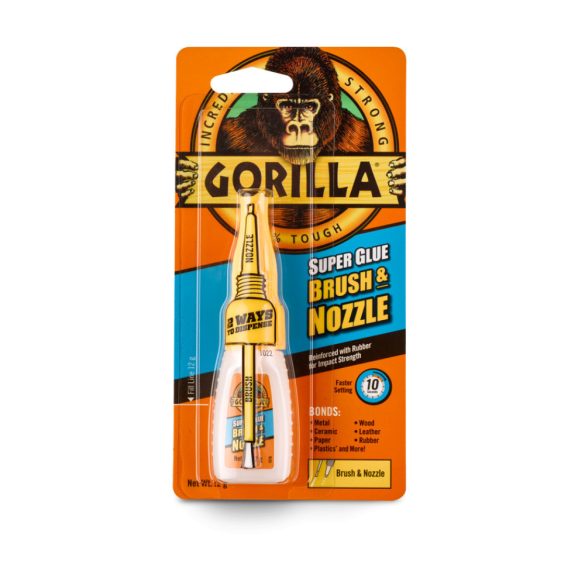 Gorilla Super Glue Brush & Nozzle pillanatragasztó 12g 