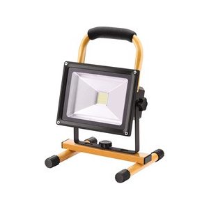 Extol hordozható LED lámpa (reflektor), 10/20W; 1400 Lm, IP65, Li-ion akkus, 4400 mAh, tölthető: 230V és 12V is, 1,5kg