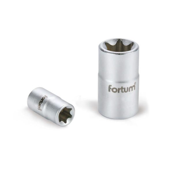 Fortum Torx hosszú dugófej 1/2" E10x38mm