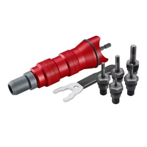 Fortum 6 részes adapter készlet fúrógéphez POP-NUT szegecsanyákhoz M3-M4-M5-M6-M8-M10 1/4"