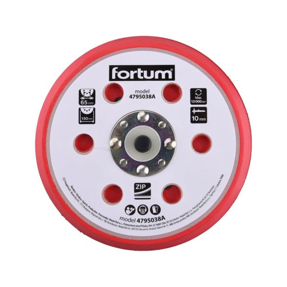 Fortum tartalék gumi talp 4795038 rotációs csiszológéphez 6"/150mm