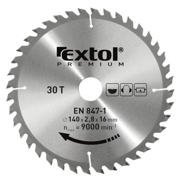 Extol körfűrészlap keményfémlapkás T40 125×22,2mm