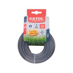   Extol damil szegélynyíró géphez kör keresztmetszetű, fekete közép/dual power, 1,6mm, 15m