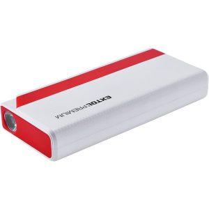 Extol autós indító beépített 9000 mAh Li-polimer akkuval + power bank 5V, "bikázó", 400A