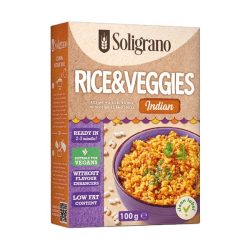   Soligrano Vegán rizottó zöldségekkel, indiai ízesítéssel 100 g